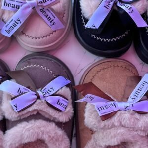 Pantufla beige Beauty moño