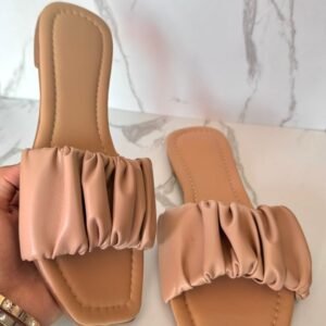 Sandalia scrunchies maquillaje