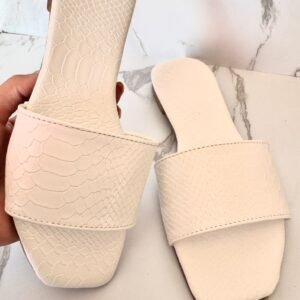 Sandalia vibora blanca