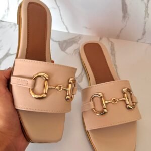 Sandalia hebilla latte