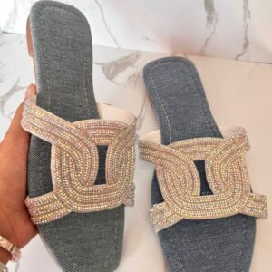 Sandalia cirulo tornasol mezclilla