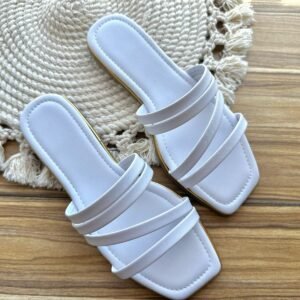 Sandalia tiras blanca