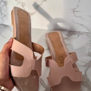 Sandalia hermes charol maquillaje